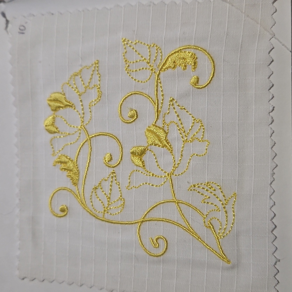Handmade machine embroidery patch